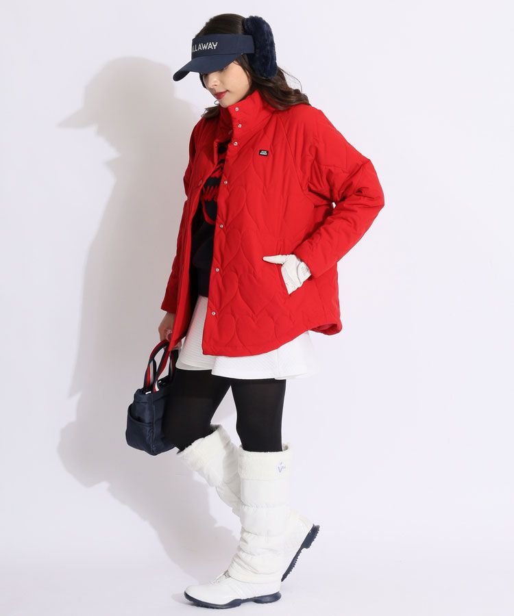 ジャックバニー JB 【撥水保温】タフタ中綿ハートキルト