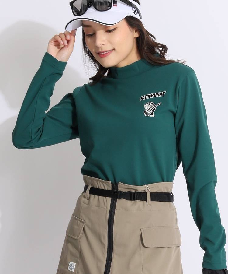 JB 【ドラえもん】ドラえもん刺繍モックネック長袖カットソー