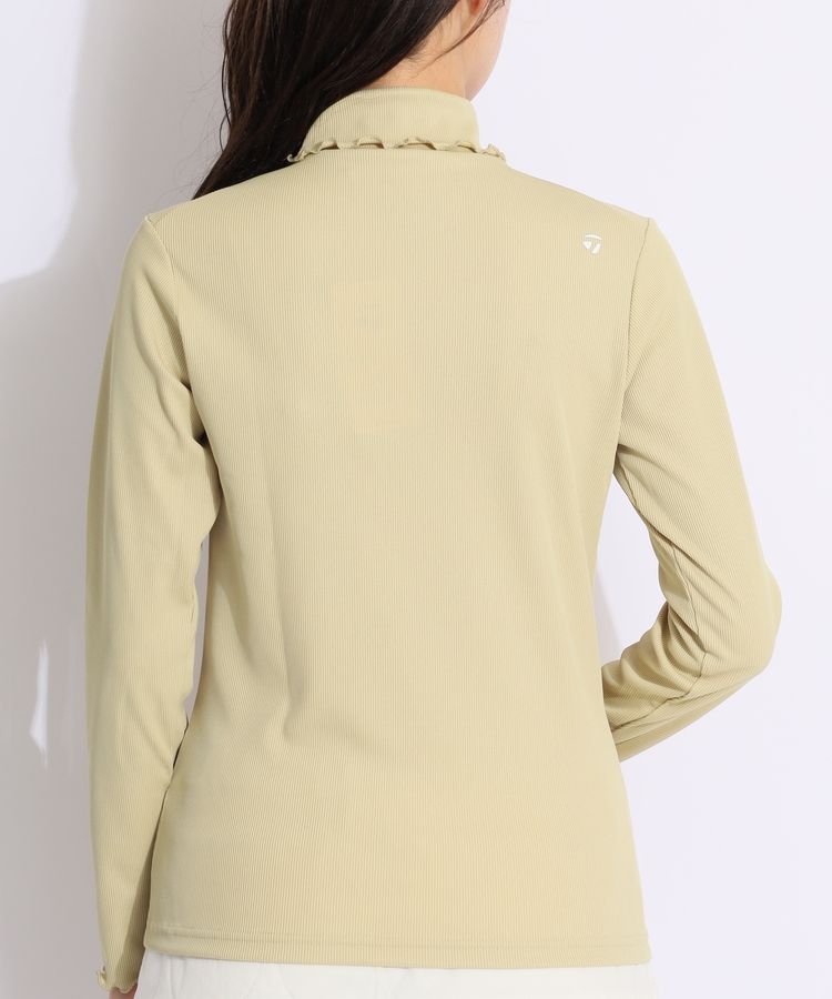 テーラーメイドゴルフ TG 【ストレッチ】フリルハイネック長袖リブ