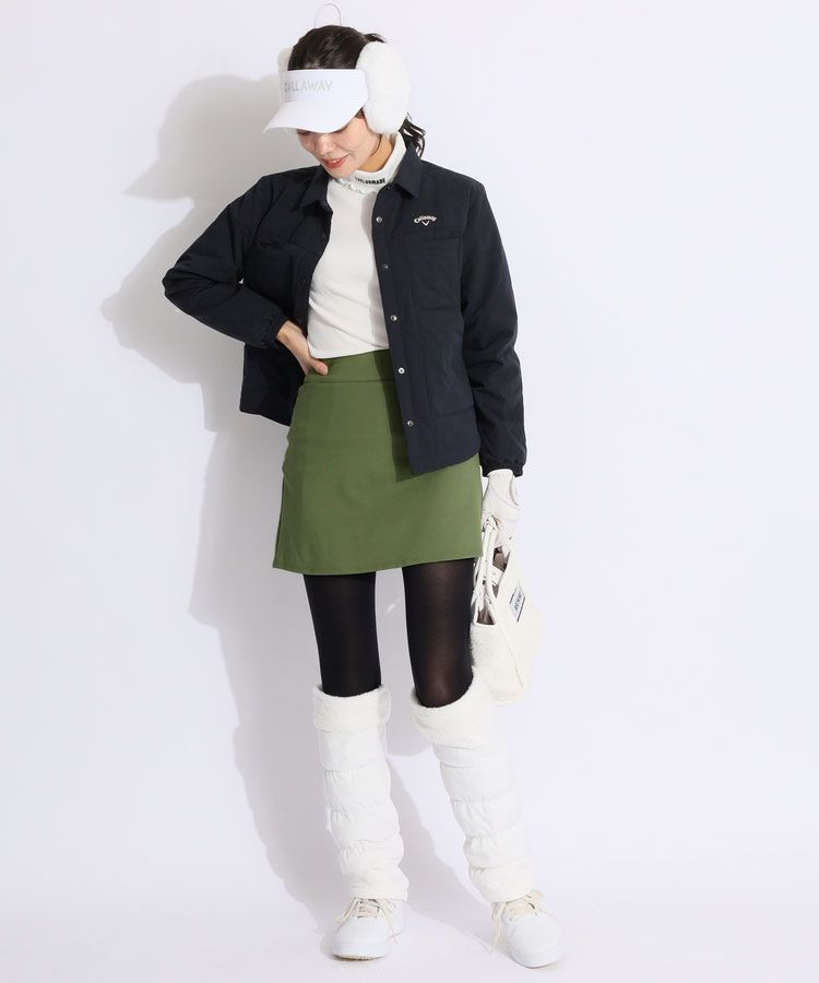 テーラーメイドゴルフ TG 【ストレッチ】フリルハイネック長袖リブ