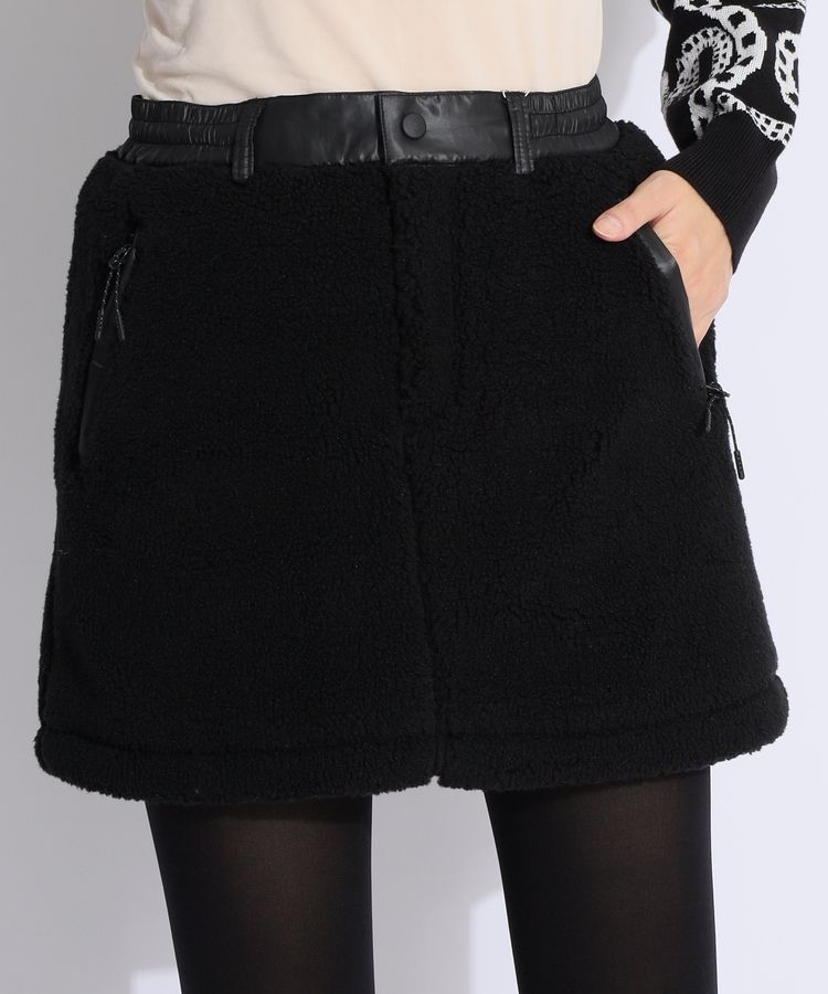 ナノユニバースゴルフ NU 裏メッシュボアフリーススカート レディース