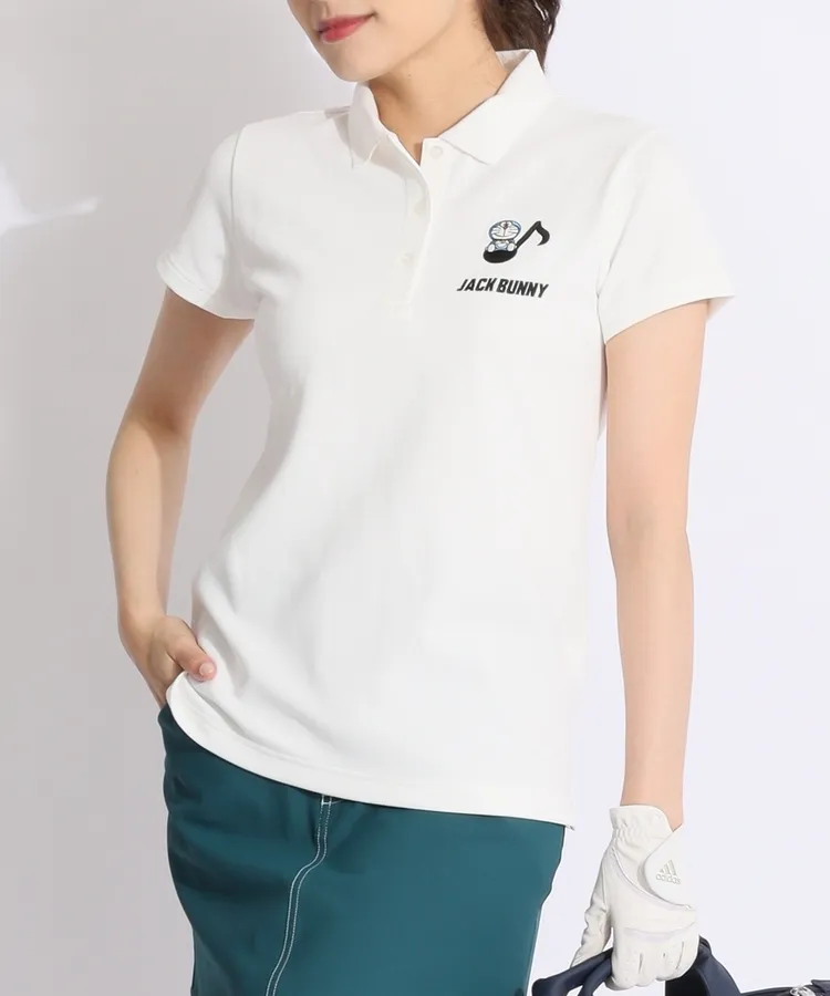 A16022 極美品 ジャックバニー×ドラえもん　マルチカラーポロシャツ　2 A16022 極美品 ジャックバニー×ドラえもん マルチカラー