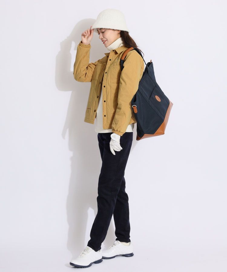 【Agsiel】 冬春用中綿ストレッチキルティングゴルフスタンドジャケット urbene_johnbull-al654