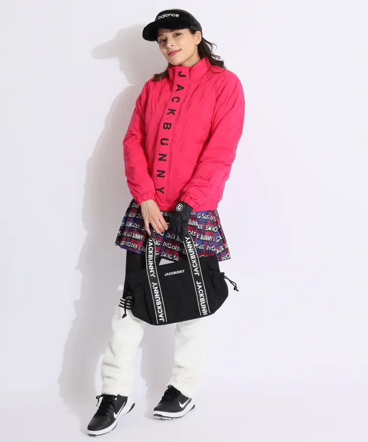 JACKBUNNY クルーネック　中綿　ゴルフウェア　レディース　アウター JACKBUNNY クルーネック 中綿 ゴルフウェア レディース アウター