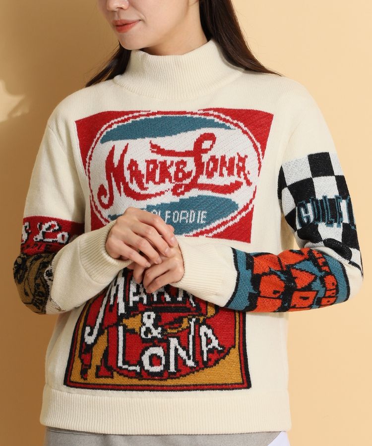 MARK&LONA マークアンドロナ ストレッチ ハイネック レディース 38