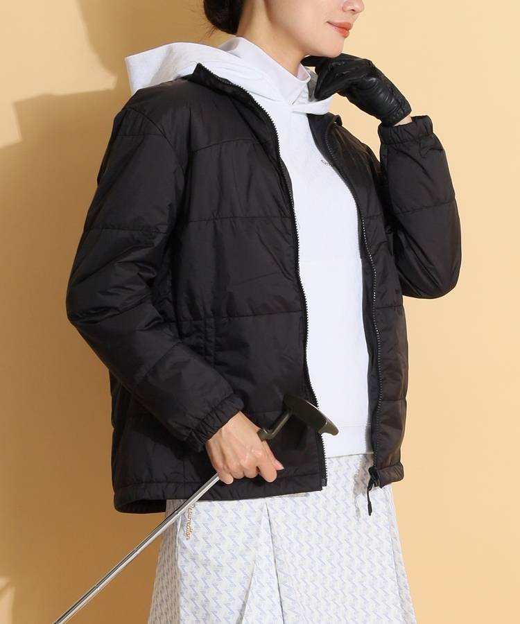 NU 3WAY裾ドロストフーディブルゾン