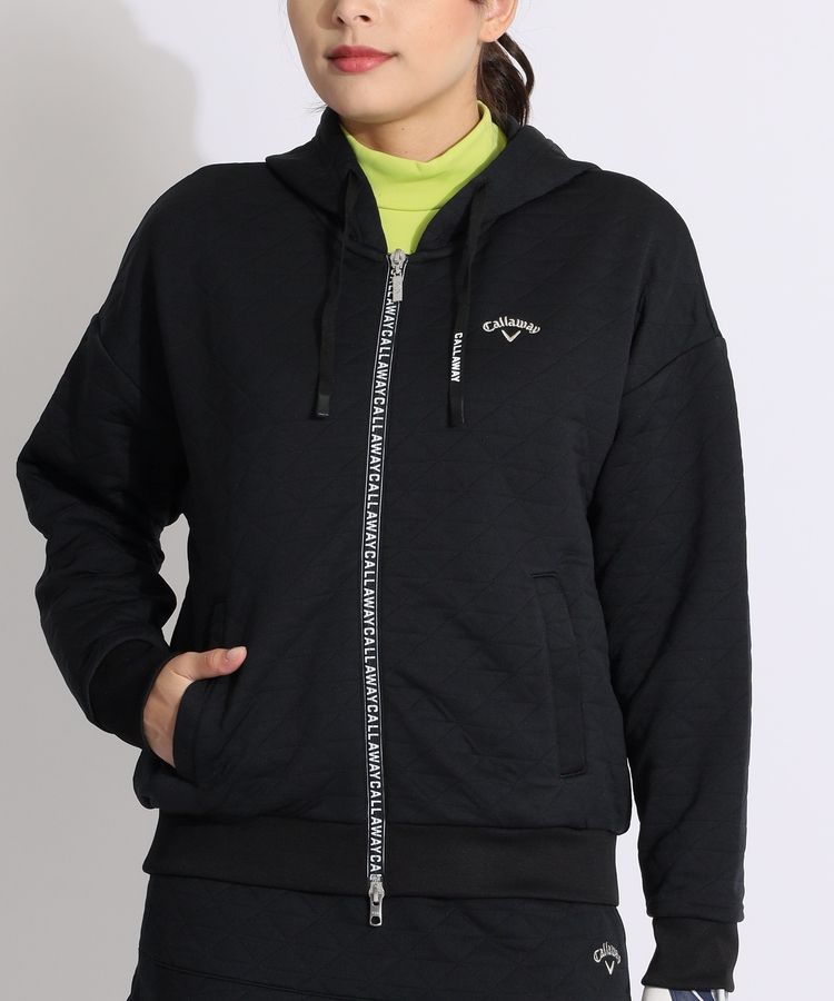 キャロウェイ CA キルトスウェットフルジップパーカー レディース