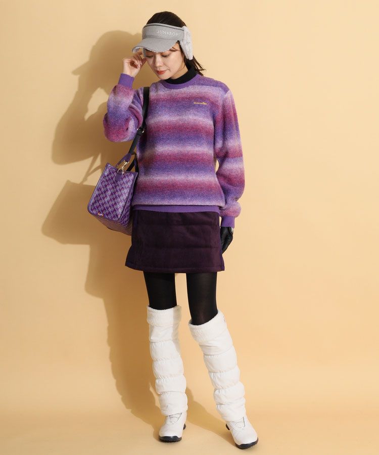 ロサーセン RO 【軽量保温】シンプル起毛中綿スカート レディース