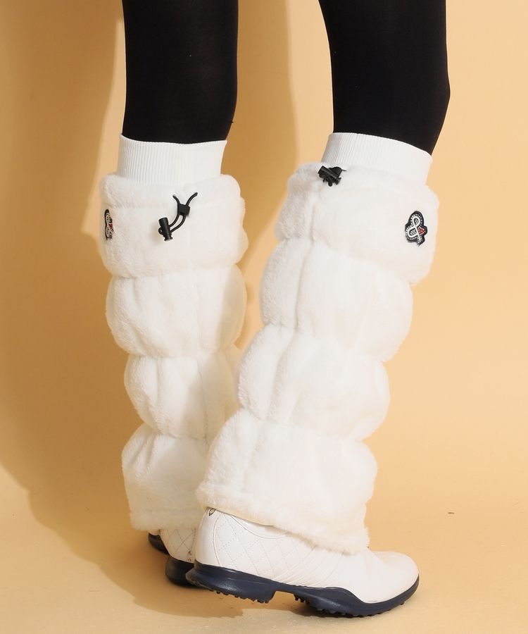 アンパスィ AP 裏フリース中綿混フェイクファーレッグウォーマー