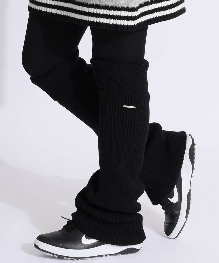 AS 【11/11までタイムセール】【保温】折返しリブニットレッグウォーマー