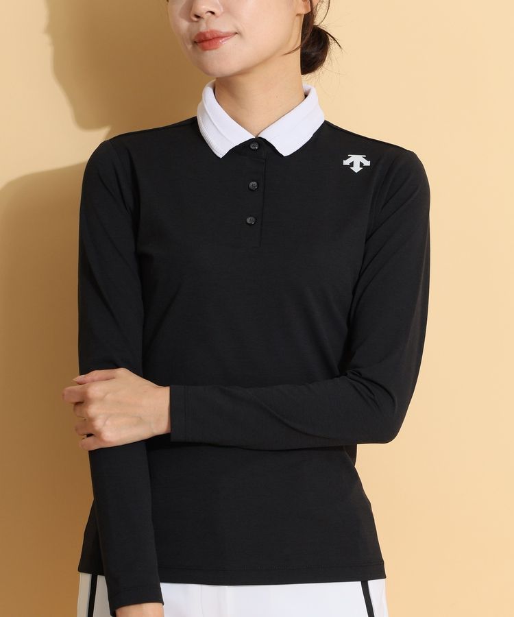 デサントゴルフ DE 【吸汗速乾ストレッチ】クレリック長袖ポロシャツ