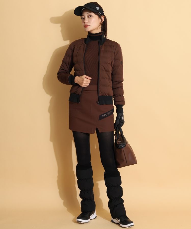 デサントゴルフ DE バイカラータートルネックリブセーター レディース