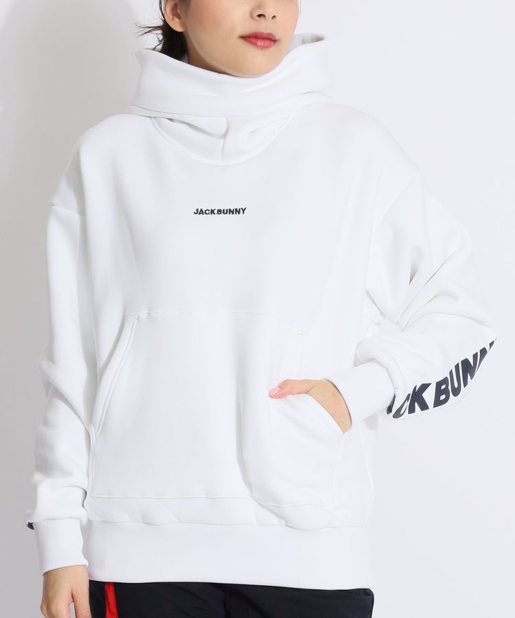 ジャックバニー今季完売KARUISHI裏フリースフーディプルオーバー紺0ネイビー 24JBT-F028-1.webp