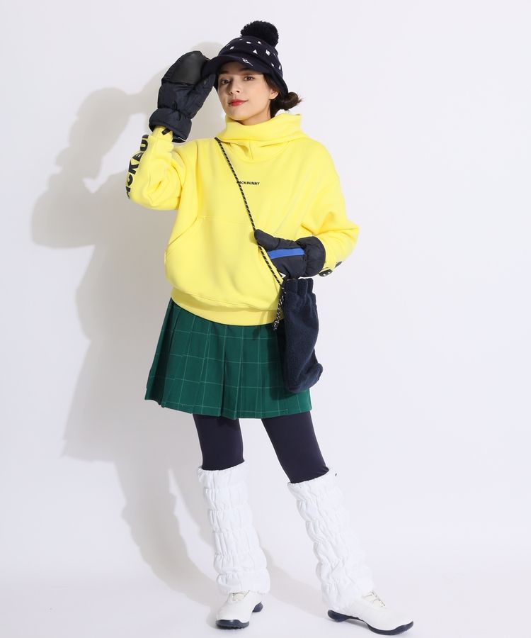 ジャックバニー ハーフジップ パーカー イエロー　ゴルフウェア レディース ジャックバニー ハーフジップ パーカー イエロー ゴルフウェア