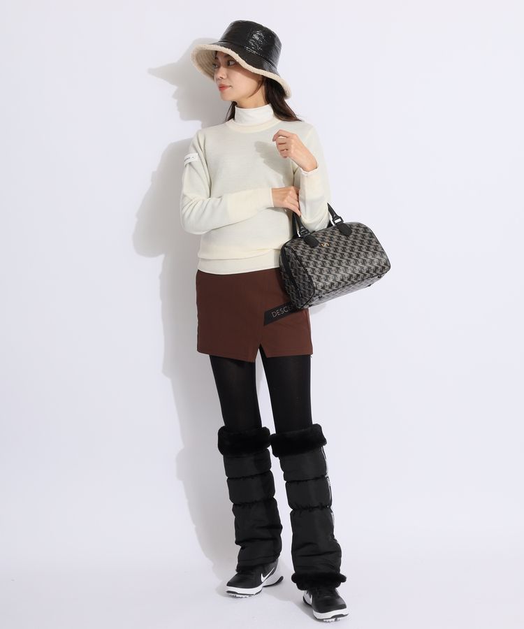 ブリーフィングゴルフ BR バックロゴウーリークルーネックニット