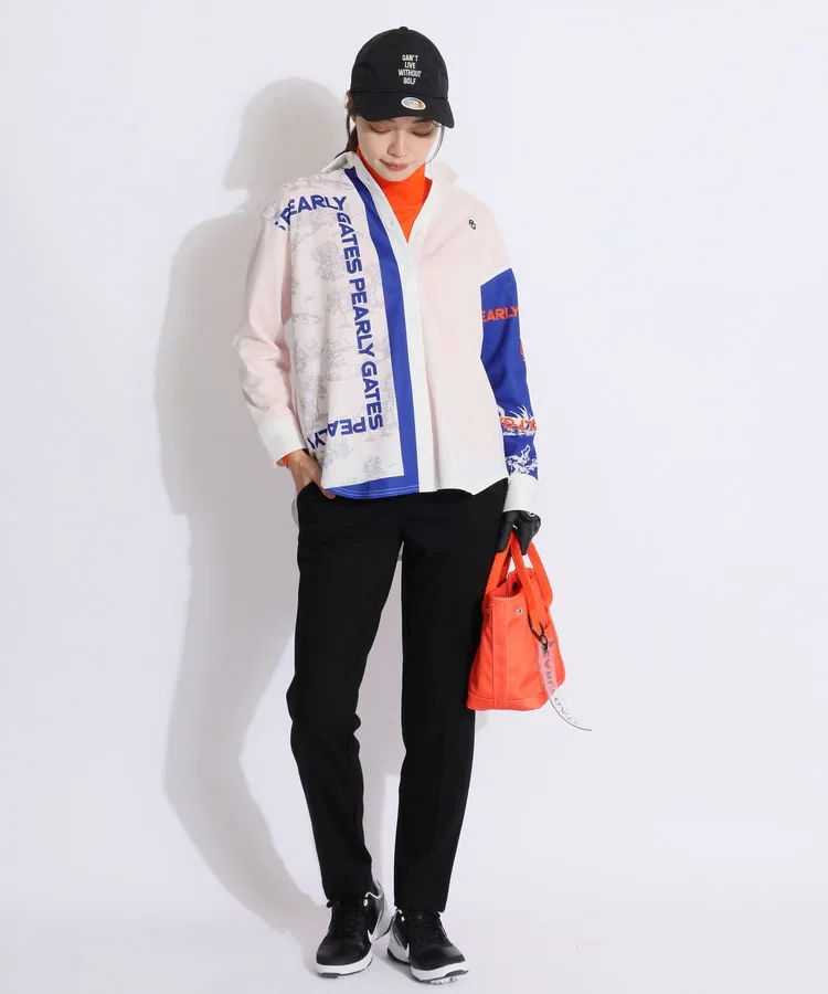 RE ARRIVAL/再入荷 パーリーゲイツ PG 【静電気防止】ドット風ロゴタートルネック メンズウェア