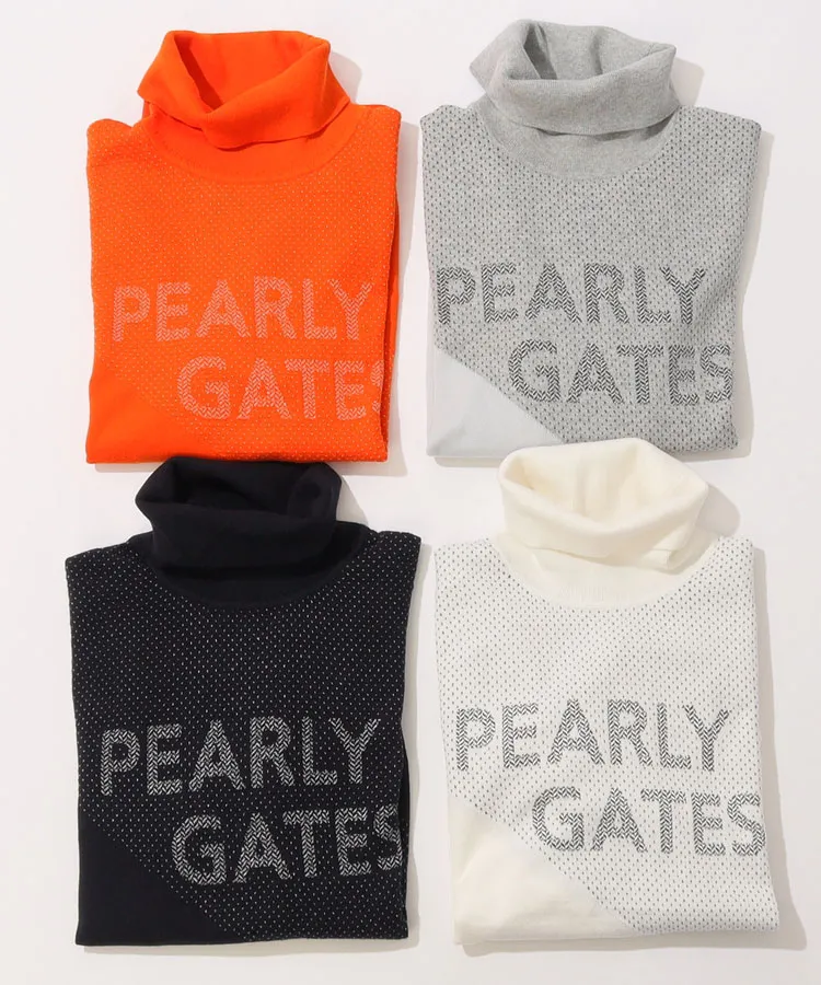 パーリーゲイツ PG 【SUSTAIN】カシミヤタッチロゴ切替