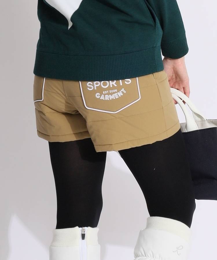 HO パイピングライン中綿キルトショートパンツ