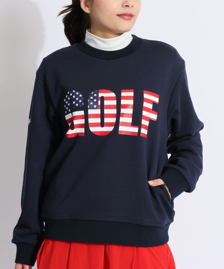 ビームスゴルフ BE グラフィックGOLFプリントスウェットプルオーバー