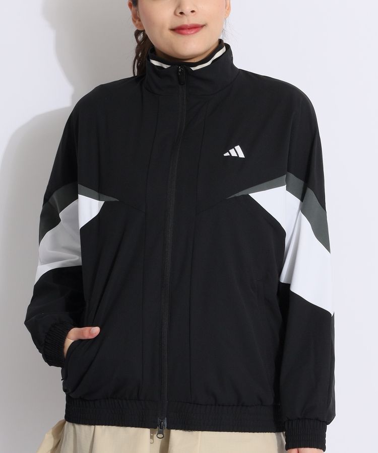 アディダスゴルフ AG 【ストレッチ】デザイン切り替えフルジップ