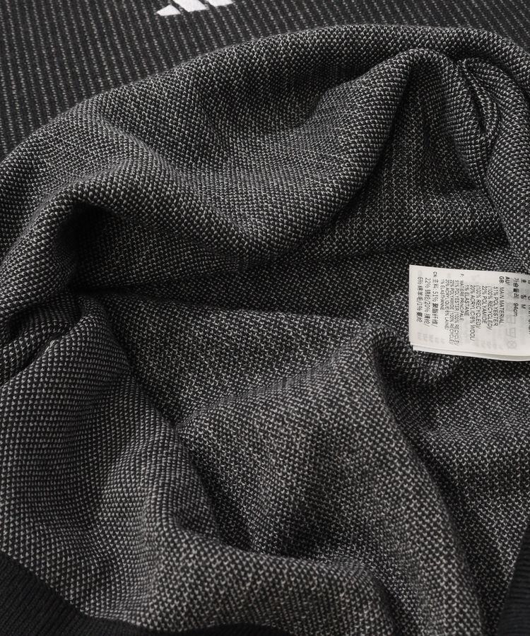 アディダスゴルフ AG グラフィック異ゲージ編みハイネックニット