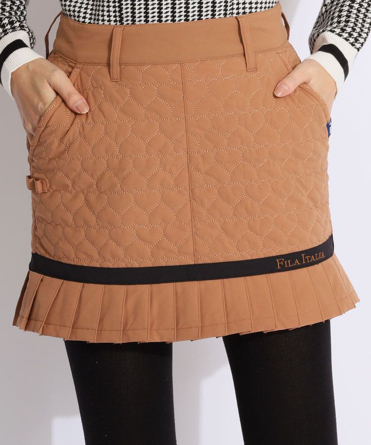 WOMEN ビバハート【新品未使用】ホワイト キルティング ダウンスカート