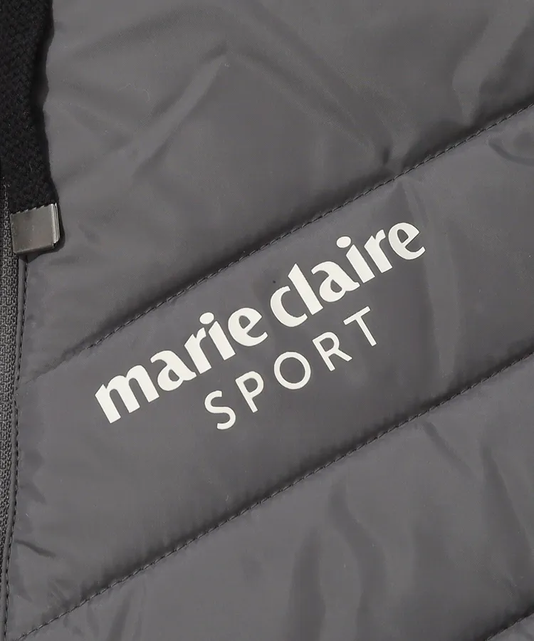 Marie Claire - 大人可愛い【マリクレール】スポーツ ロング ベスト ゴルフ ワッペン M 赤×紺 大人可愛い【マリクレール】スポーツ ロング ベスト ゴルフ