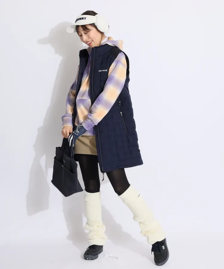 ジャックバニー JB ファー耳当て付きコーデュロイサンバイザー