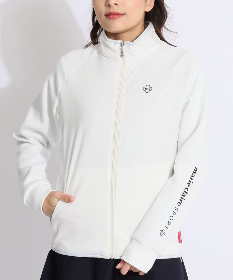 マリクレール MC 【保温ストレッチ】ハイブリッド中綿ブルゾン