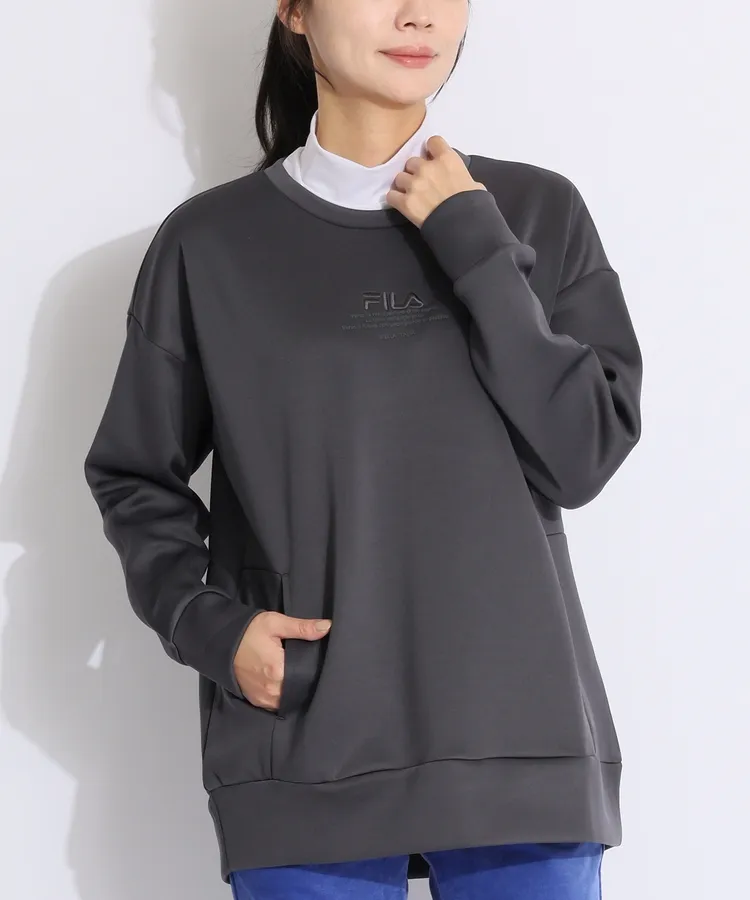 美品‼️ V12 ダンボールニット 千鳥柄 セットアップ ゴルフウェア L フィラ FI 【速乾ストレッチ】ダンボールニットプルオーバー