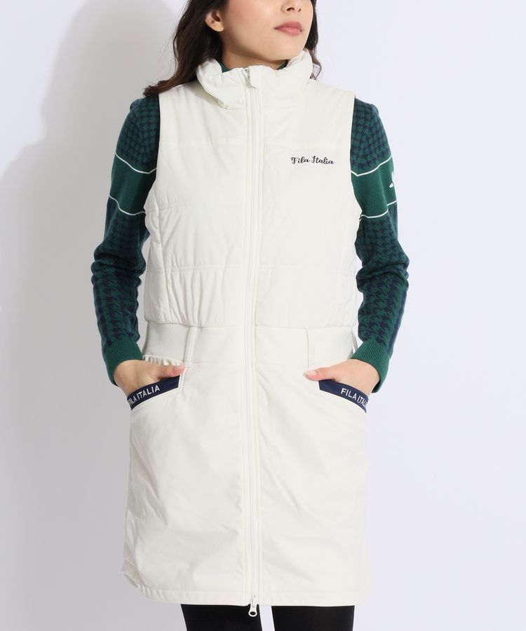 FILA フィラ ゴルフ レディース ワンピース 中綿 撥水加工 保温 蓄熱 M FILA GOLF フィラゴルフ ゴルフウェア ワンピース レディース