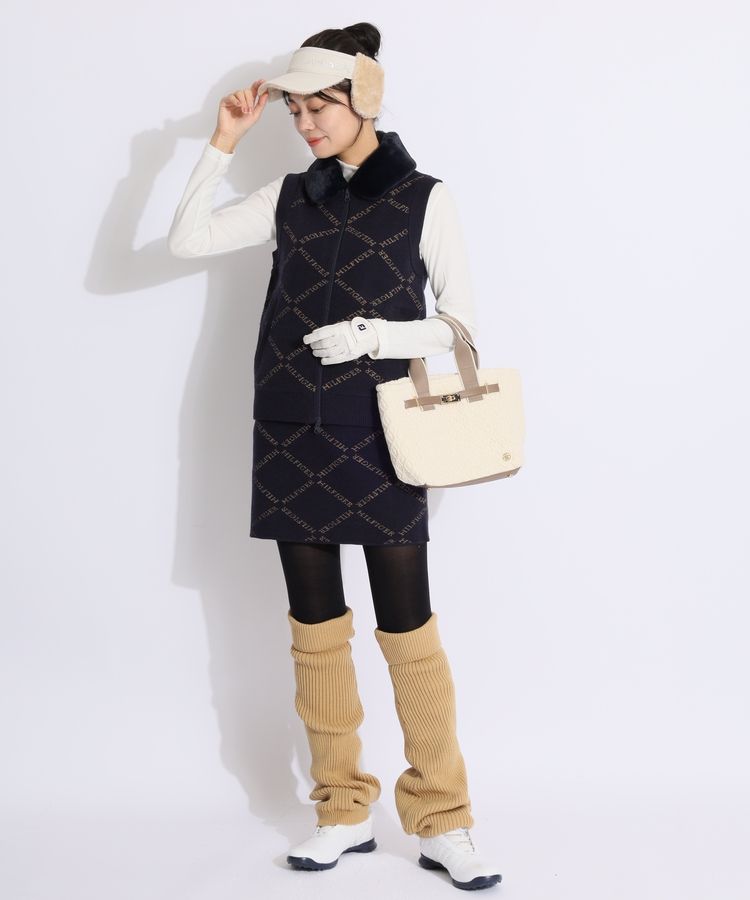 トミーヒルフィガーゴルフ TH 【蓄熱保温】モノグラムジャガード