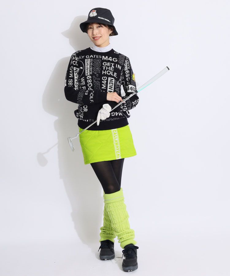 キャロウェイ CA 【スターストレッチ】中綿キルティングスカート