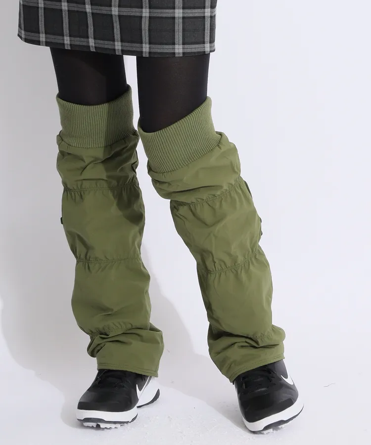 パーリーゲイツ PG カレッジロゴフェイクファーレッグウォーマー