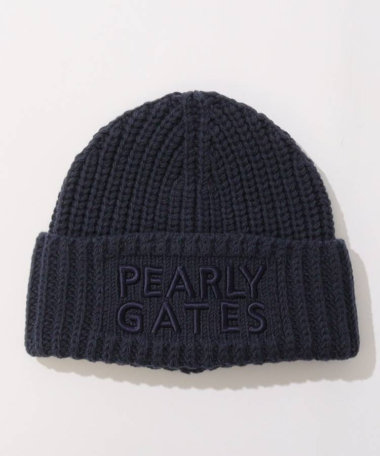 パーリーゲイツ PG ビッグロゴ刺繍シンプルニット帽 レディースゴルフ