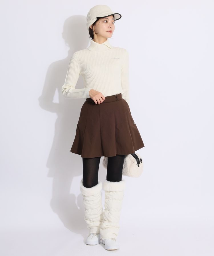 ジュン＆ロぺ JR ラメライン衿付きリブニット レディースゴルフ