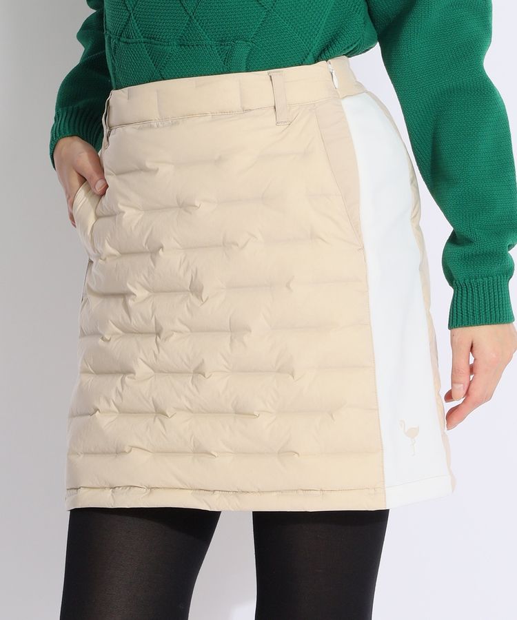 【撥水保温】サイド切替中綿スカート
