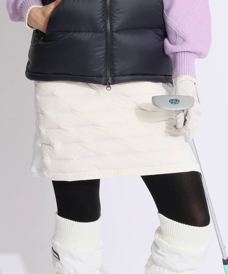 JR 【撥水保温】サイド切替中綿スカート