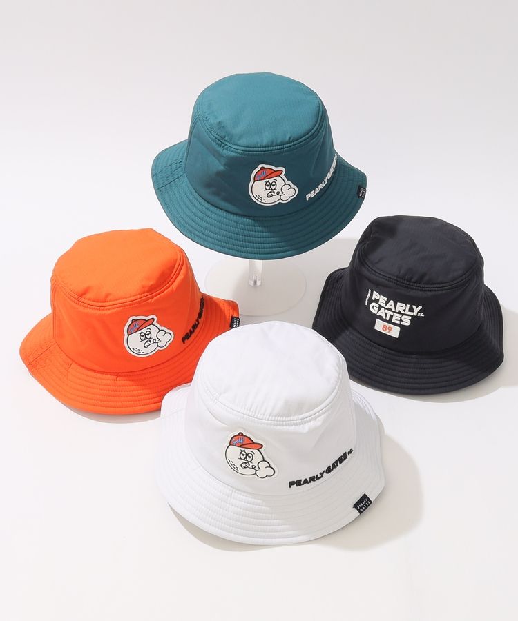 ★新品正規品 PG/パーリーゲイツ最新作 中綿ハット (UNISEX) パーリーゲイツ PG シリコンロゴ中綿バケットハット レディース