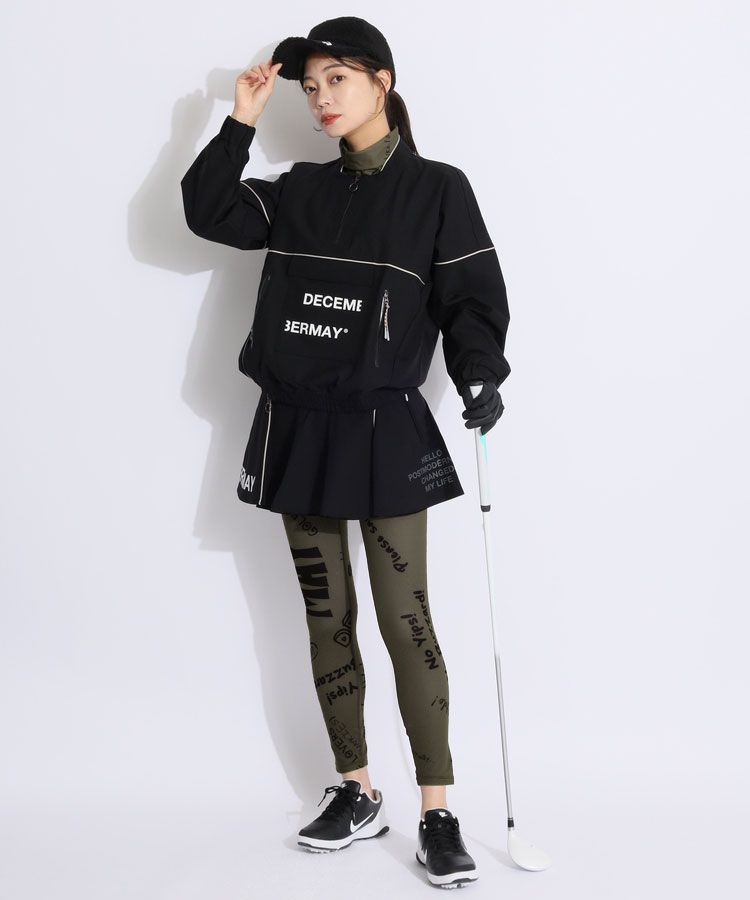 ディッセンバーメイ DM ハーフジップ配色アノラックプルオーバー