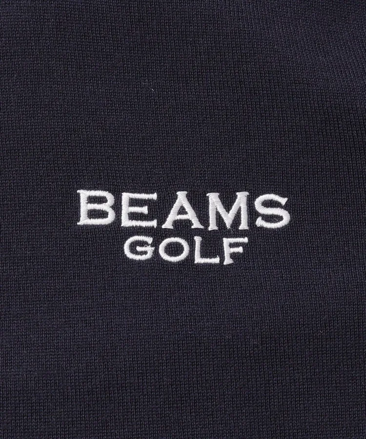 BEAMS GOLF ビームスゴルフ レイヤーロゴ クールネック セーターM