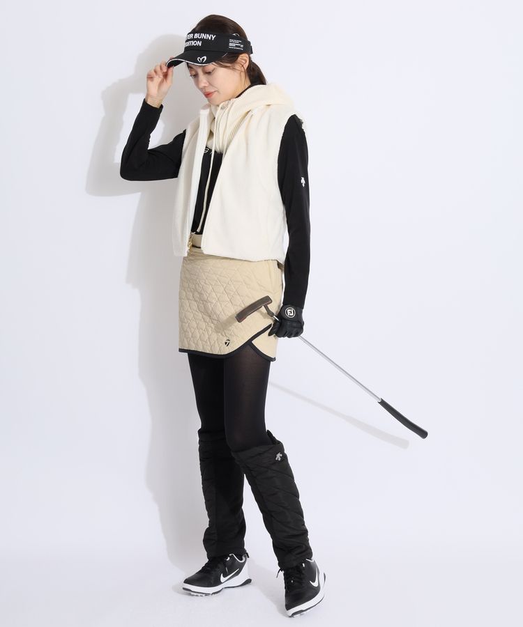 デサントゴルフ DE 【保温】フリース切替中綿レッグウォーマー