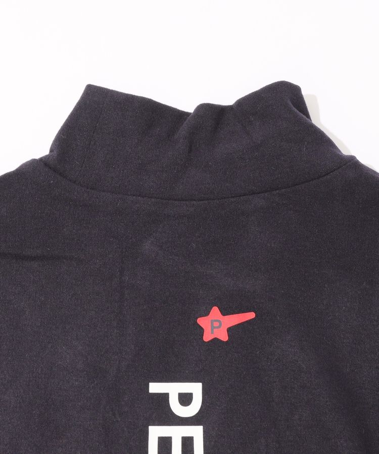 パーリーゲイツ PG 【吸湿発熱】微起毛バックロゴスタンドネック長袖