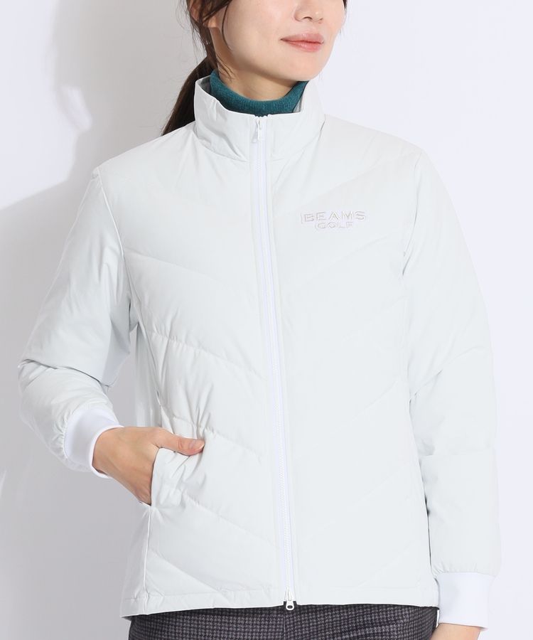 ビームスゴルフ BE 裏地付きスタンドネックダウンジャケット