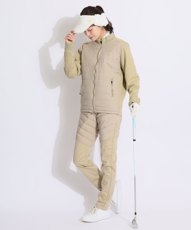 デサントゴルフ DE 【防風ストレッチ】ハイブリッドダウンロングパンツ