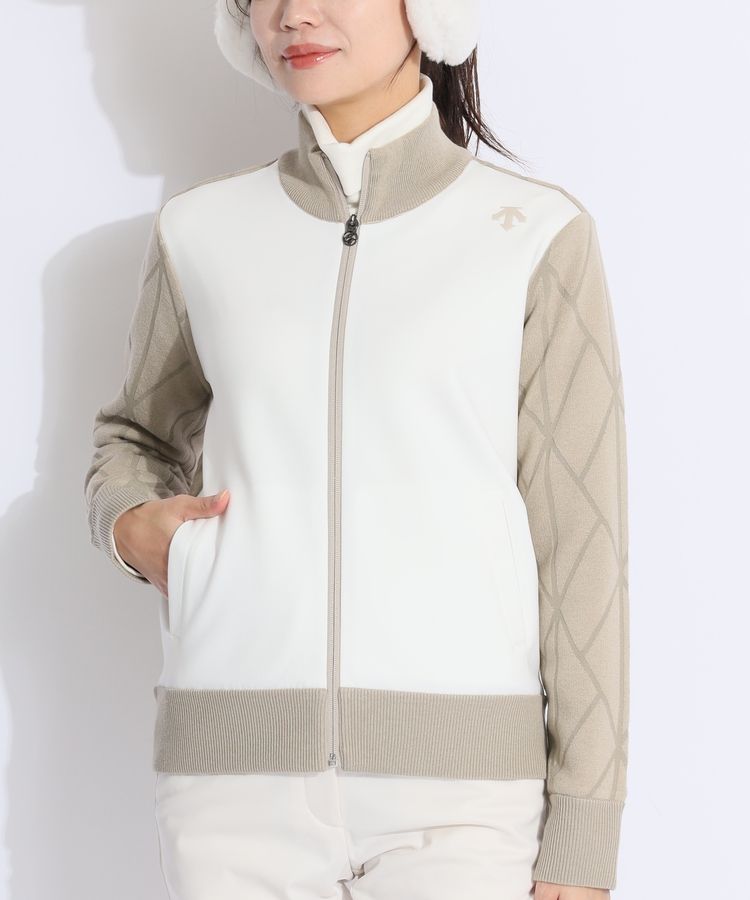 デサントゴルフ DE 【防風】異素材切替フルジップブルゾン レディース