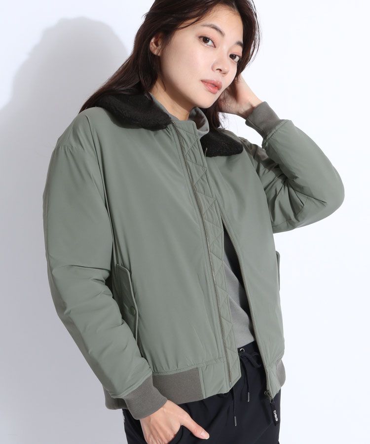 デサントゴルフ DE 【DSGCOLLECTION】【蓄熱保温】ボア衿切替中綿