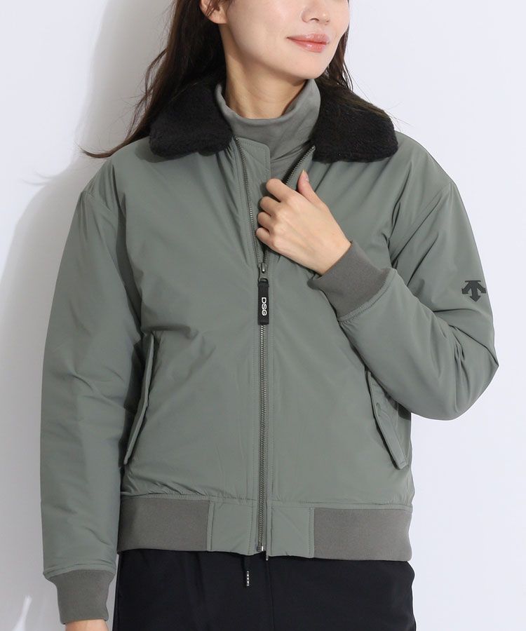 デサントゴルフ DE 【DSGCOLLECTION】【蓄熱保温】ボア衿切替中綿