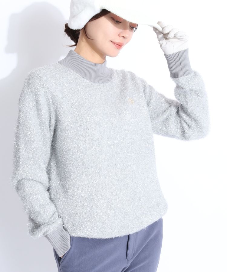 セントアンドリュース SA きらきらモールモックネックニット