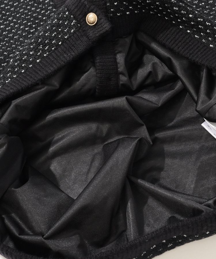 セントアンドリュース SA 裏地付きツイード風ニットカーディガン